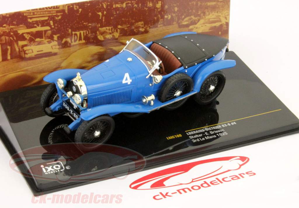 洛林 - 迪特里希B3-6＃4 24小时勒芒1925 Stalter / E.Brisson 1:43 IXO