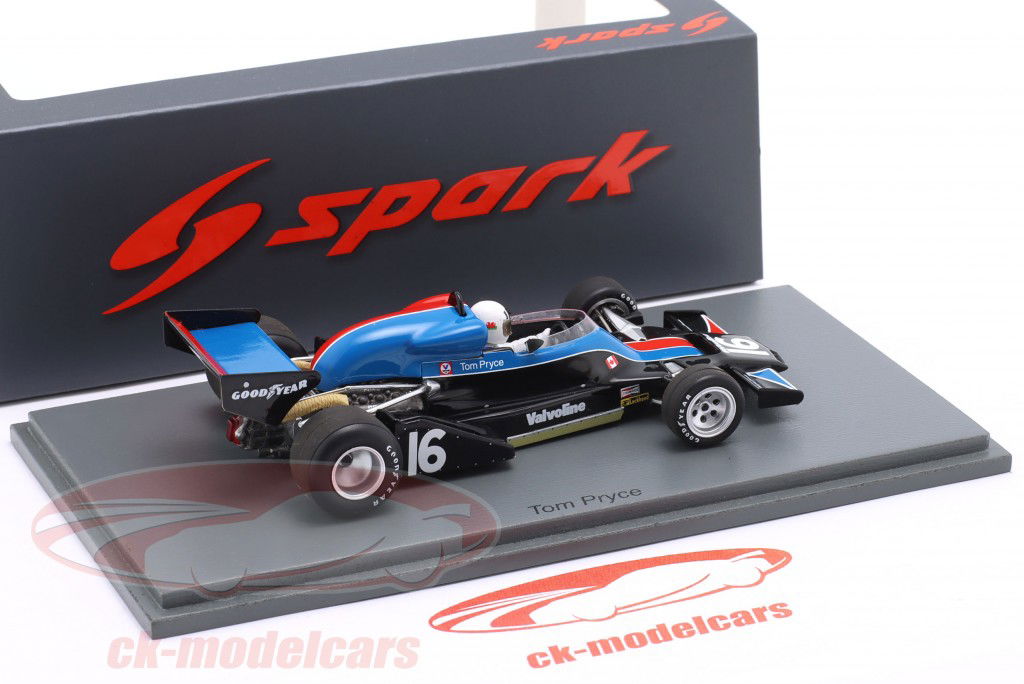 Tom Pryce Shadow DN8 #16 canadiense GP fórmula 1 1976 1:43 Spark