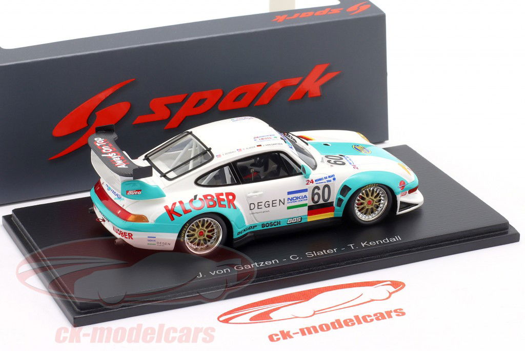 Porsche 911 GT2 R #60 24h LeMans 2000 von Gartzen, Slater, Kendall 1:43 Spark