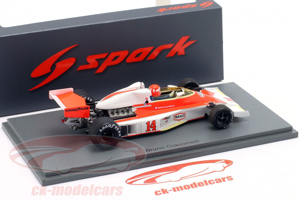 Bruno Giacomelli McLaren M23 #14 italien GP formule 1 1977 1:43 Spark