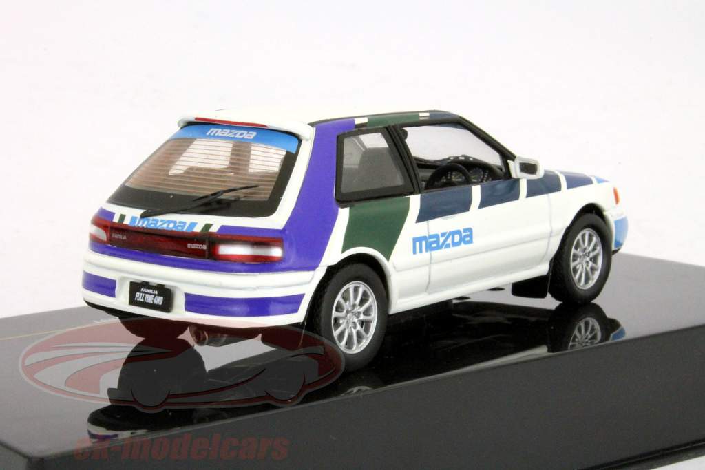 马自达323 GT-AE北京1991年白/蓝1:43 IXO