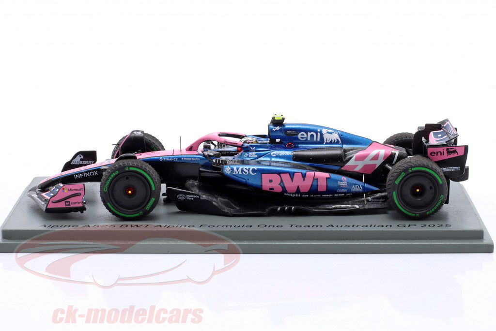 Jack Doohan Alpine A525 #7 Australisch GP formule 1 2025 1:43 Spark