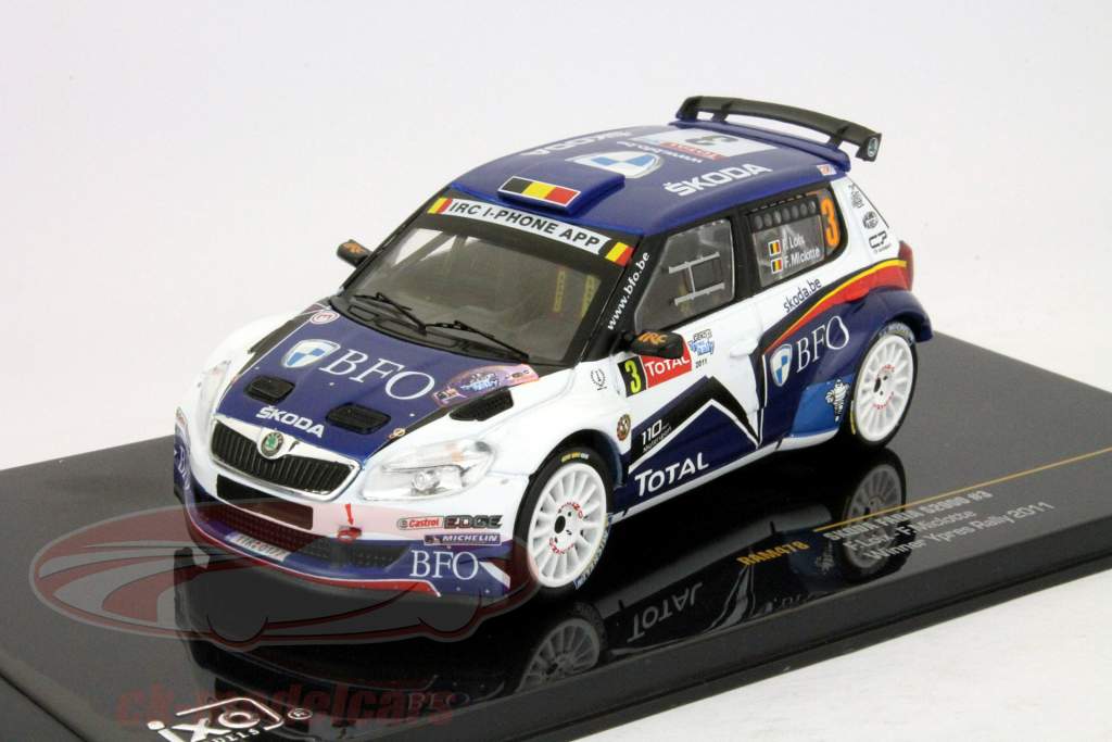 Skoda Fabia S2000 #3 Vinder Rally Ypres 2011 Loix, Miclotte 1:43 Ixo