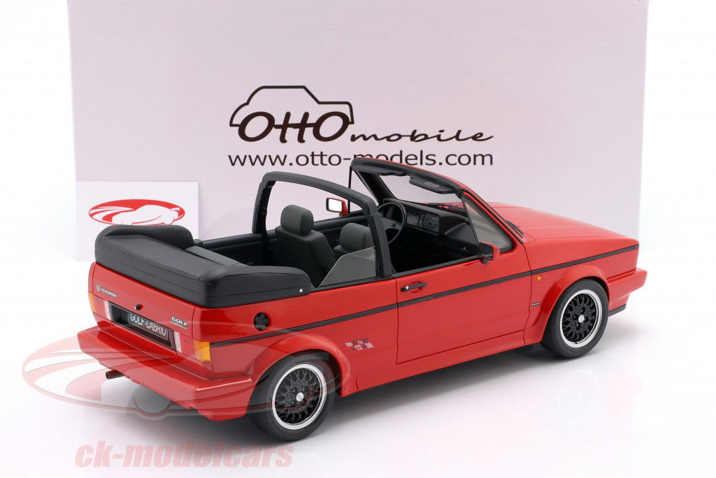 Volkswagen VW Golf Convertible Sportline Mk1 Année de construction 1991 rouge 1:12 OttOmobile