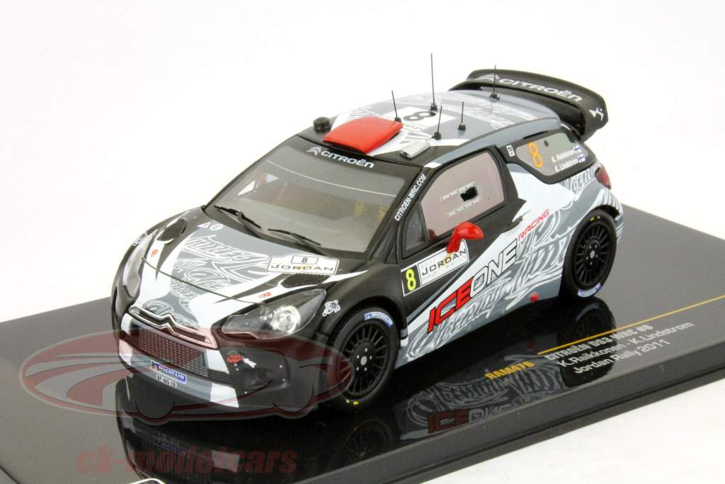 雪铁龙DS3 WRC约旦拉力赛2011年第8莱科宁林德斯特罗姆1:43 IXO