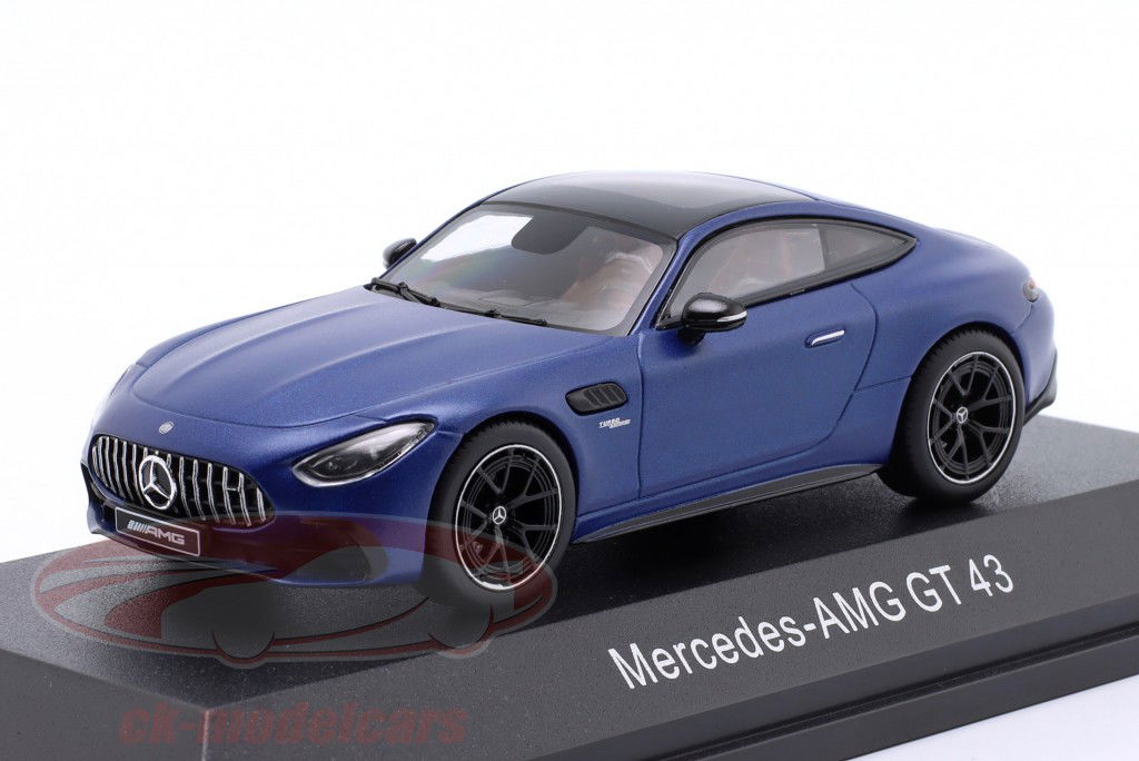 Mercedes-Benz AMG GT43 Bouwjaar 2023 matblauw 1:43 iScale