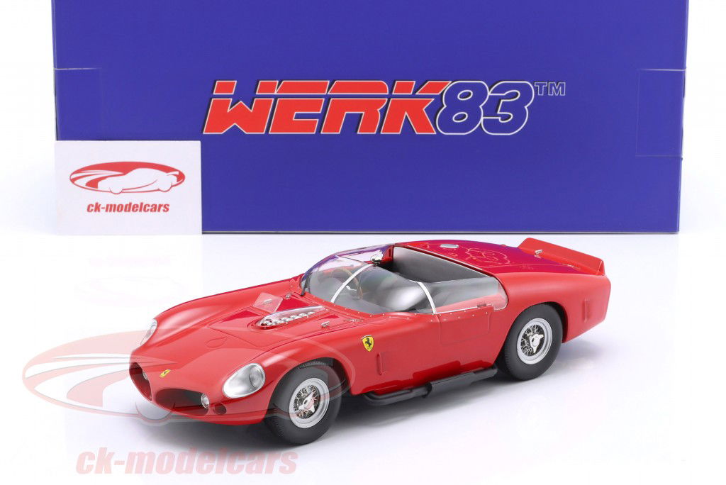 Ferrari 250 TR61 Plain Body Edition rød 1:18 WERK83