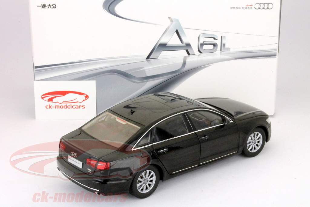 Audi A6 L Byggeår 2012 sort 1:18 Paudi