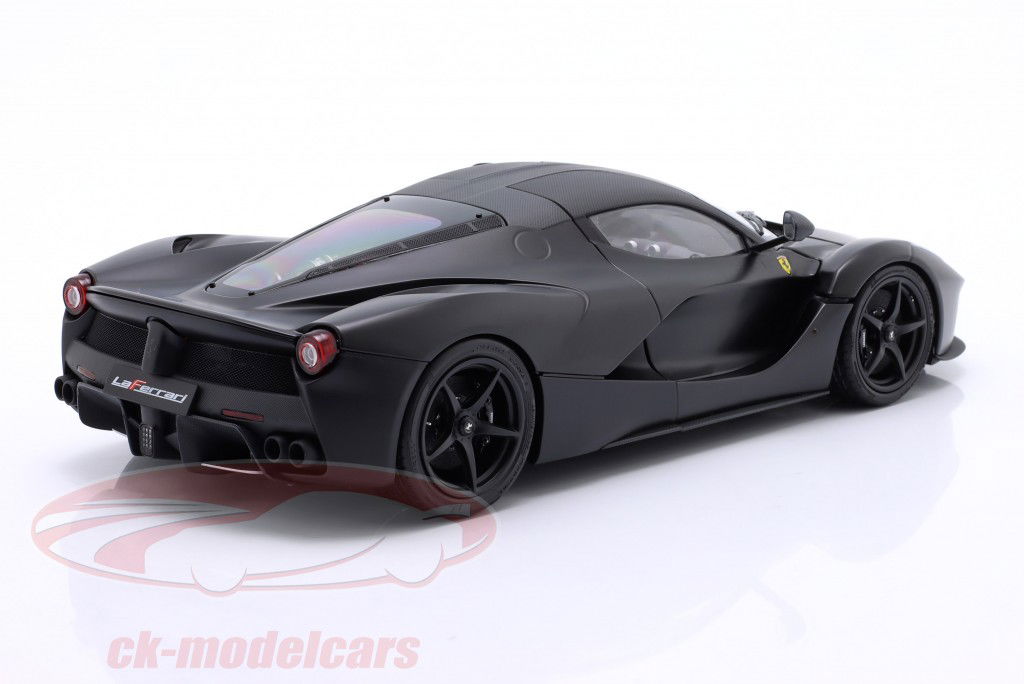 Ferrari LaFerrari Byggeår 2013-2018 kedelig sort 1:18 BBR