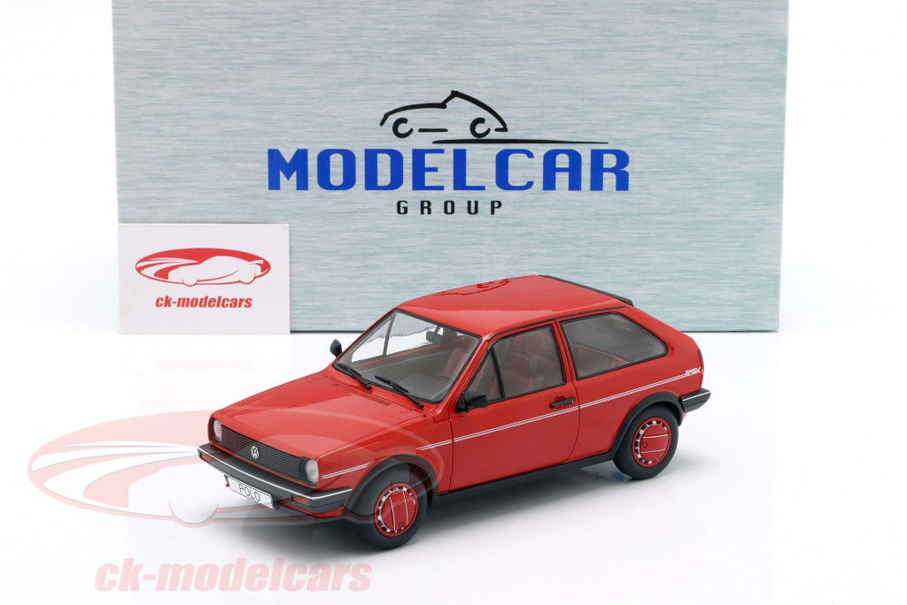 Volkswagen VW Polo II Coupe Fox Año de construcción 1985 rojo 1:18 ModelCar Group