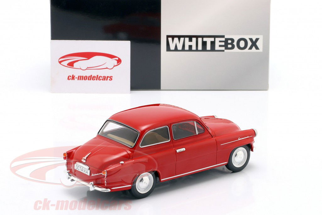 Skoda Octavia Super Año de construcción 1959 rojo 1:24 WhiteBox