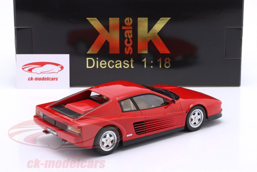 Ferrari Testarossa Année de construction 1986 rouge 1:18 KK-Scale
