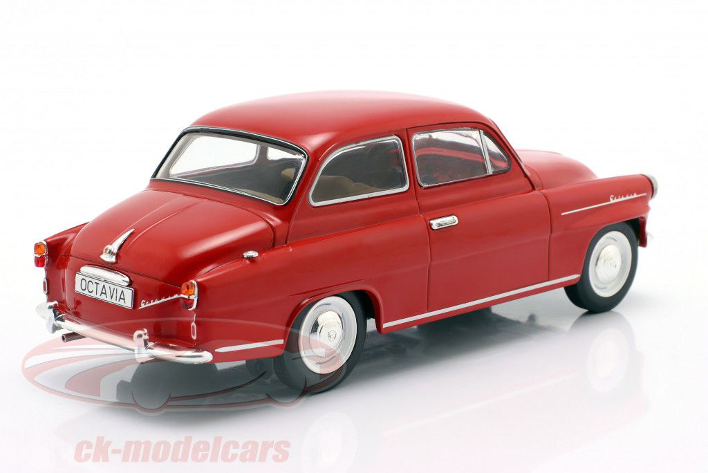 Skoda Octavia Super Año de construcción 1959 rojo 1:24 WhiteBox