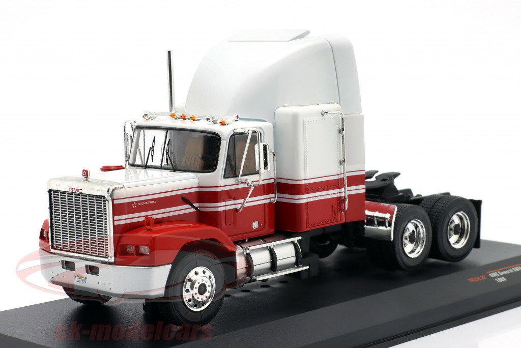 GMC General SBFA Camion Année de construction 1988 rouge / blanc 1:43 Ixo