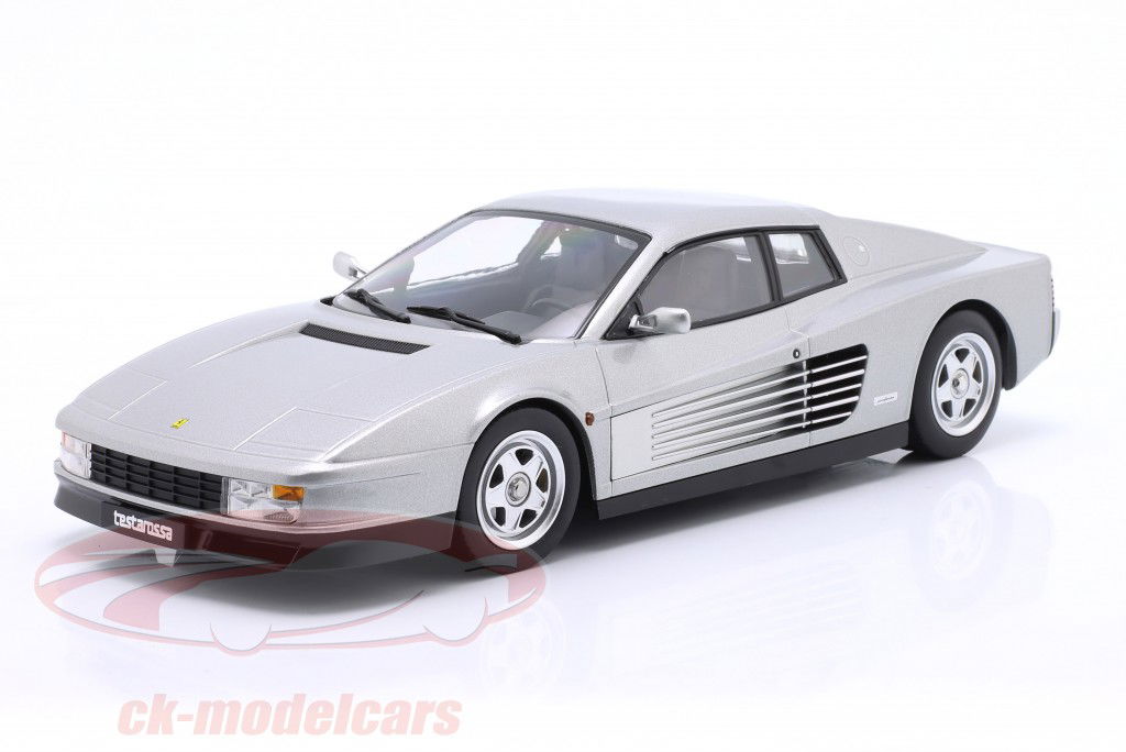 Ferrari Testarossa Ano de construção 1986 cinza-prateado metálico 1:18 KK-Scale