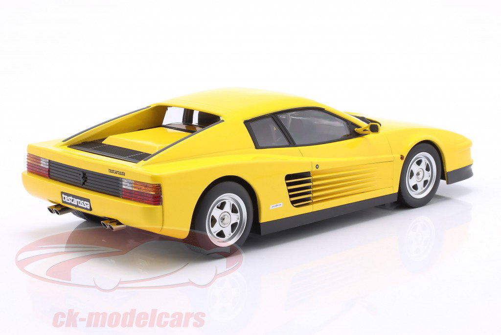 Ferrari Testarossa Année de construction 1986 jaune 1:18 KK-Scale