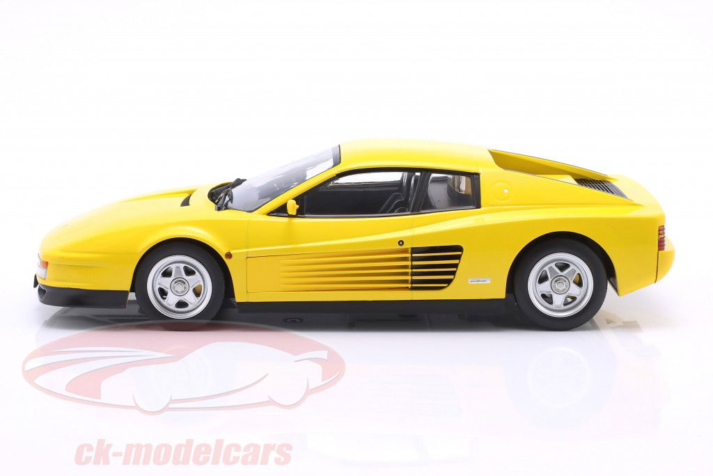 Ferrari Testarossa Année de construction 1986 jaune 1:18 KK-Scale
