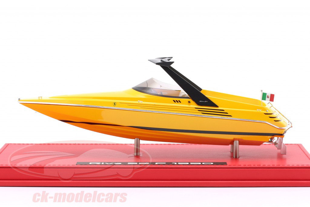 Motorboot Riva 32 Ferrari Année de construction 1990 jaune 1:43 KESS