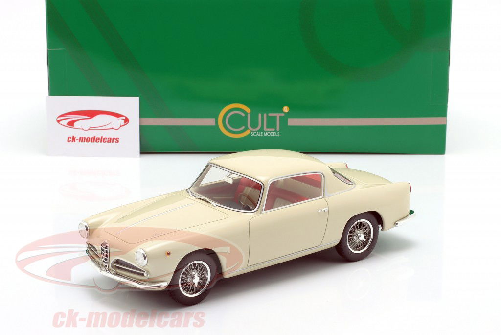 Alfa Romeo 1900 CSS Touring Coupe Bouwjaar 1955 beige 1:18 Cult Scale