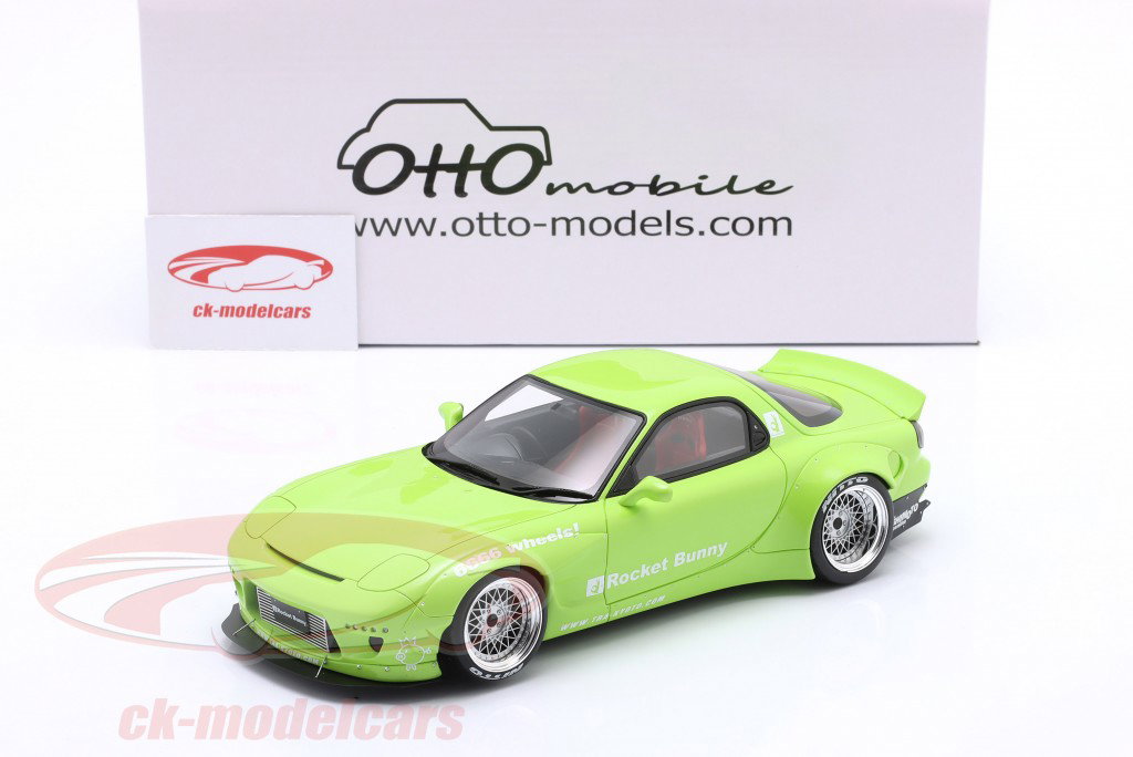 Mazda RX7 (FD3S) Rocket Bunny Aero (V1) Année de construction 2015 vert perle 1:18 Ottomobile