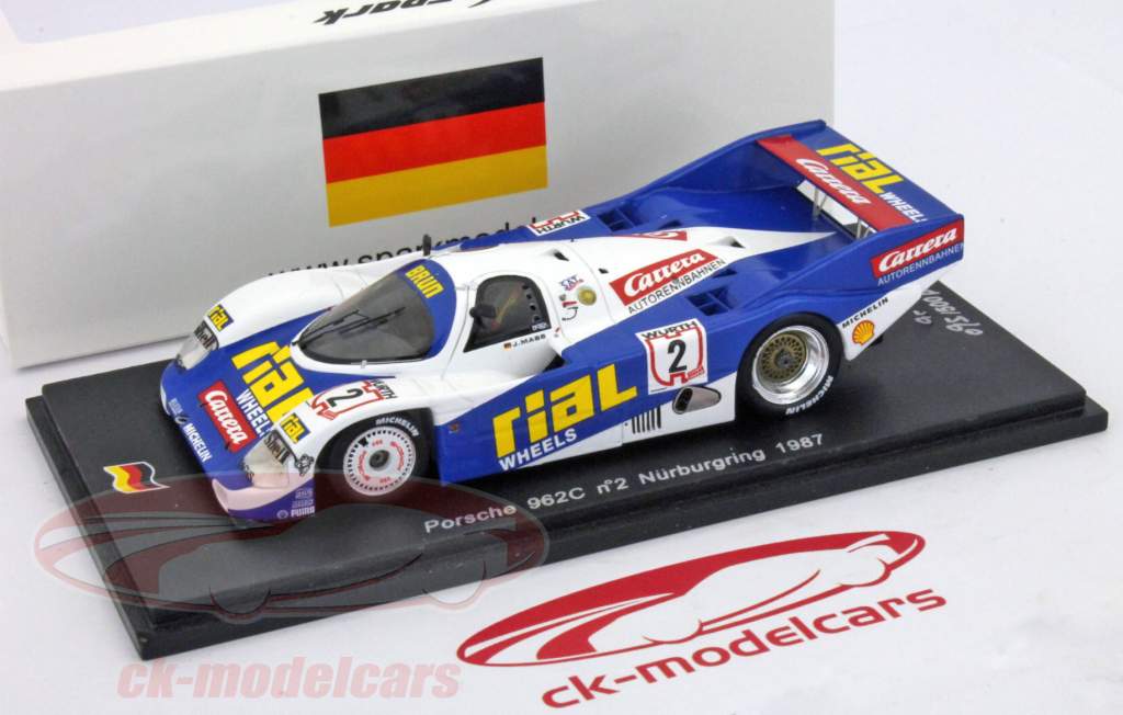 Porsche 962C º 2 Supercup Nurburgring Jochen Mass 1:43 faísca