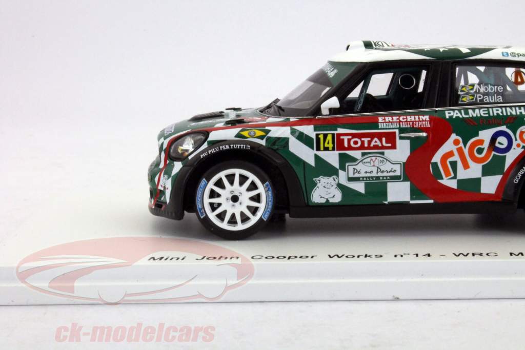 ミニジョン·クーパーは2012ノブレ中、第14位モンテカルロラリー、ポーラ1時43スパークワークス