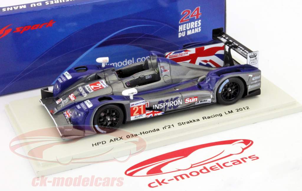 2012勒芒HPD ARX 03A-24H本田凯恩，莱文蒂斯，瓦1:43星火