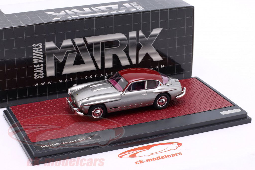 Jensen 541R 建造年份 1957-1961 银灰色 金属 / 栗色 1:43 Matrix