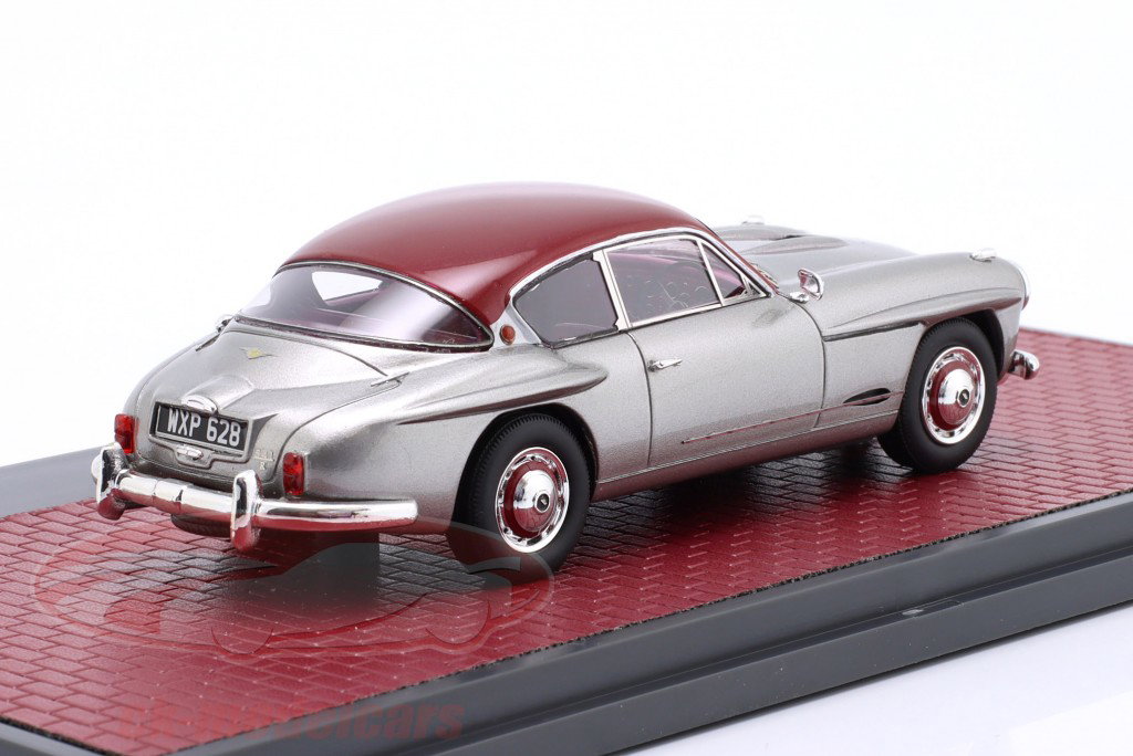 Jensen 541R Año de construcción 1957-1961 gris plateado metálico / granate 1:43 Matrix