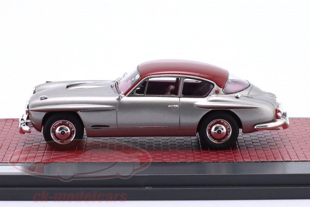Jensen 541R Año de construcción 1957-1961 gris plateado metálico / granate 1:43 Matrix