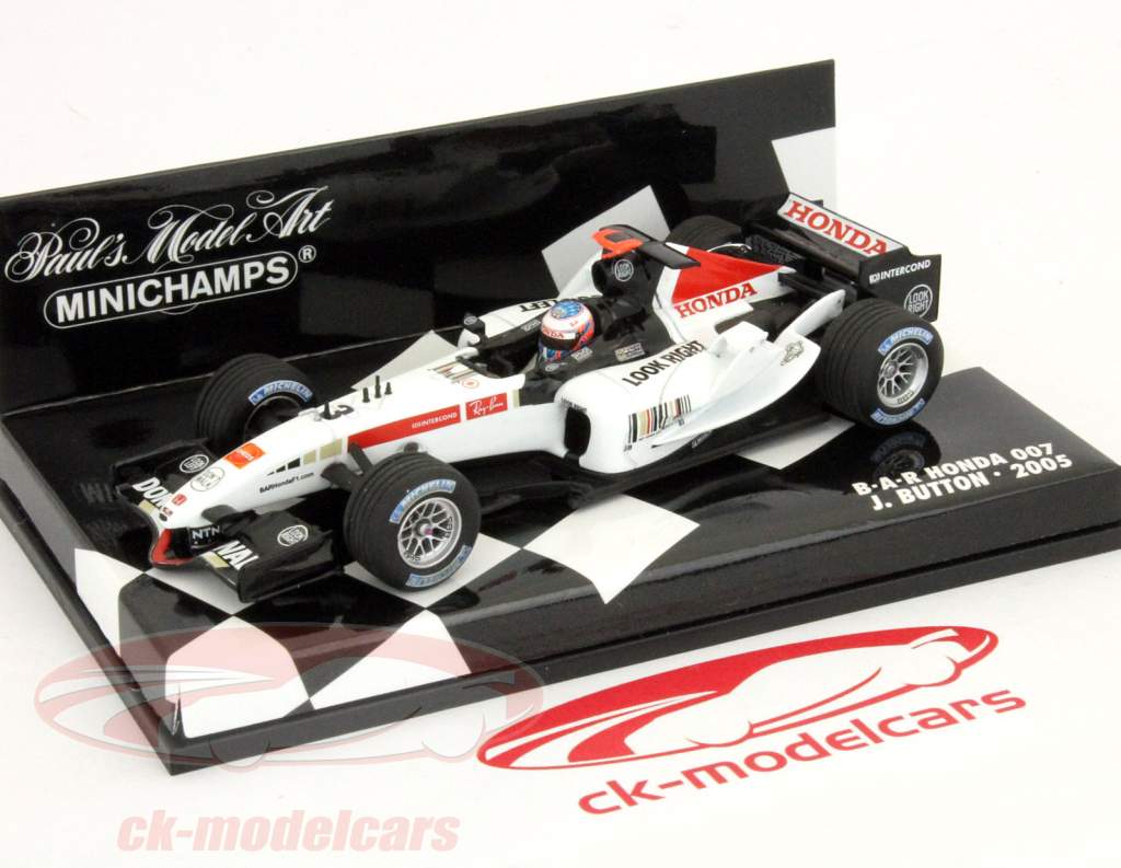 Jenson Button BAR 007 #3 формула 1 2005 1:43 Minichamps