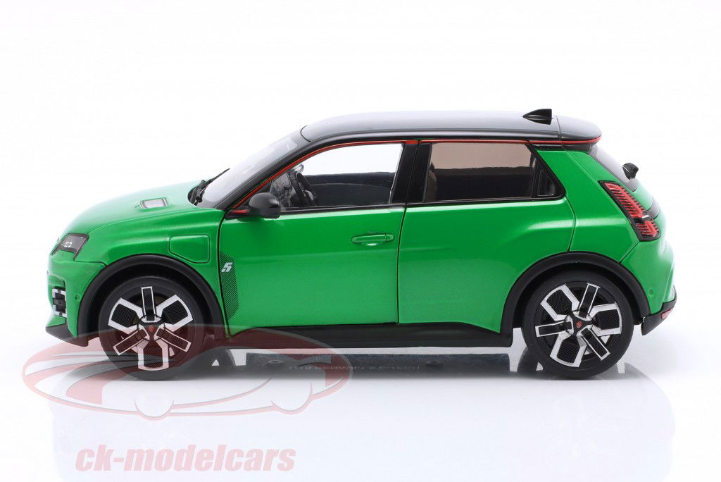 Renault 5 E-Tech Année de construction 2024 vert pop 1:18 Solido