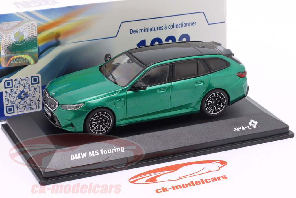BMW M5 Touring (G99) Año de construcción 2024 Isle of Man verde metálico 1:43 Solido