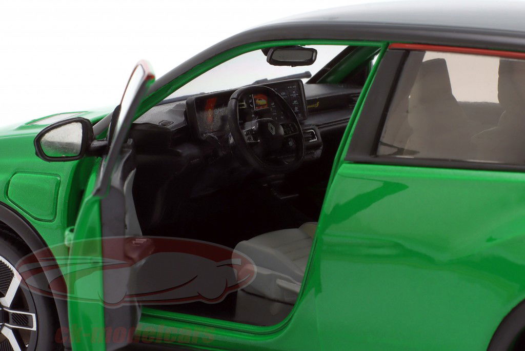 Renault 5 E-Tech Année de construction 2024 vert pop 1:18 Solido