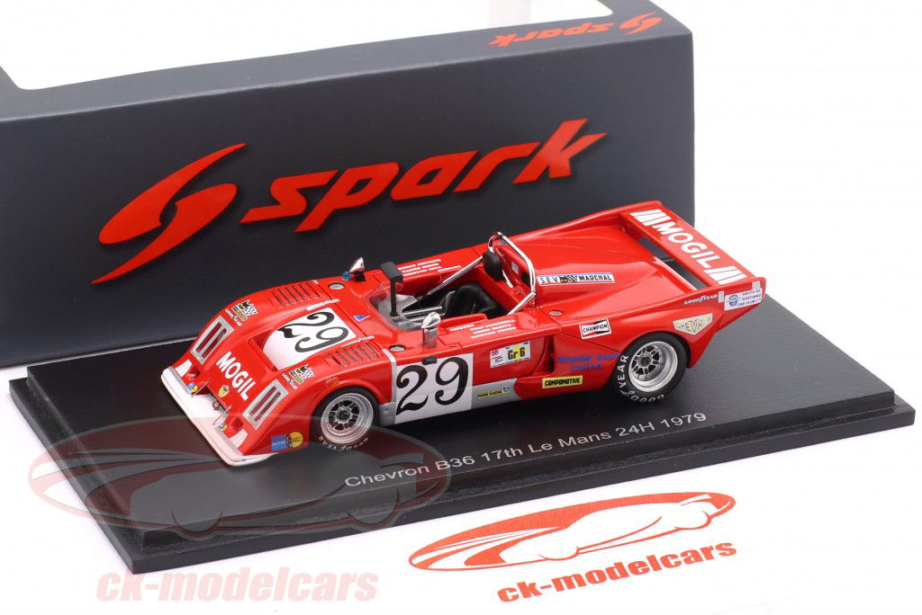 Chevron B36 #29 winnaar S2.0 24h LeMans 1979 Charnell, Jones, Smith 1:43 Spark