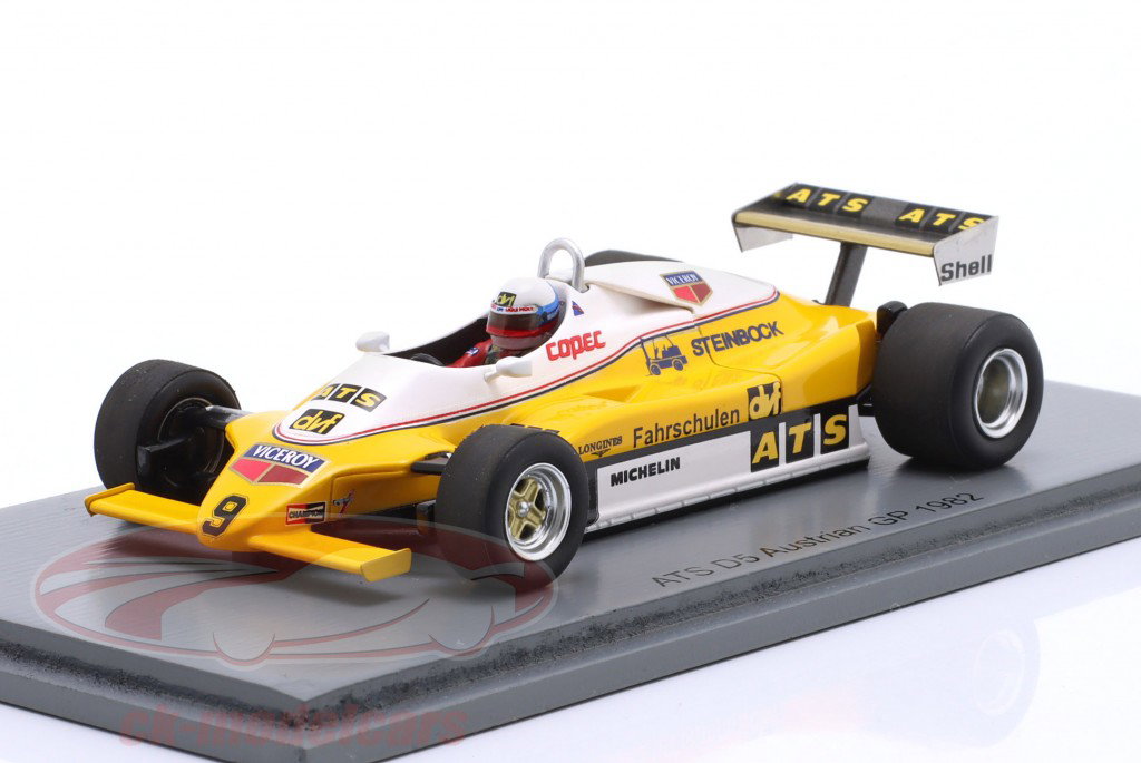 Manfred Winkelhock ATS D5 #9 Austrian GP Formula 1 1982 1:43 Spark