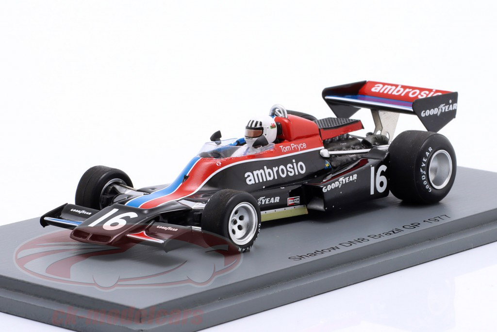 Tom Pryce Shadow DN8 #16 Brasileiro GP fórmula 1 1977 1:43 Spark