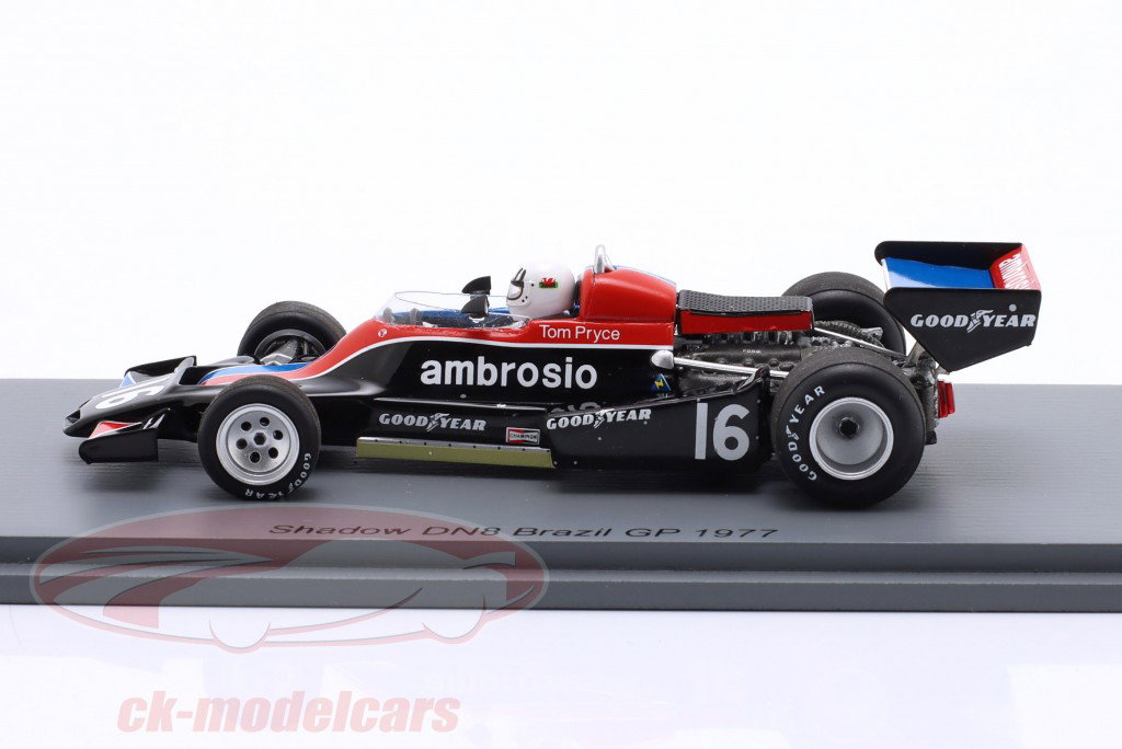 Tom Pryce Shadow DN8 #16 Brasileiro GP fórmula 1 1977 1:43 Spark