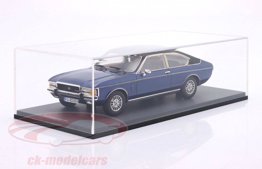 Ford Granada Coupe Año de construcción 1974 azul oscuro / negro 1:18 Schuco