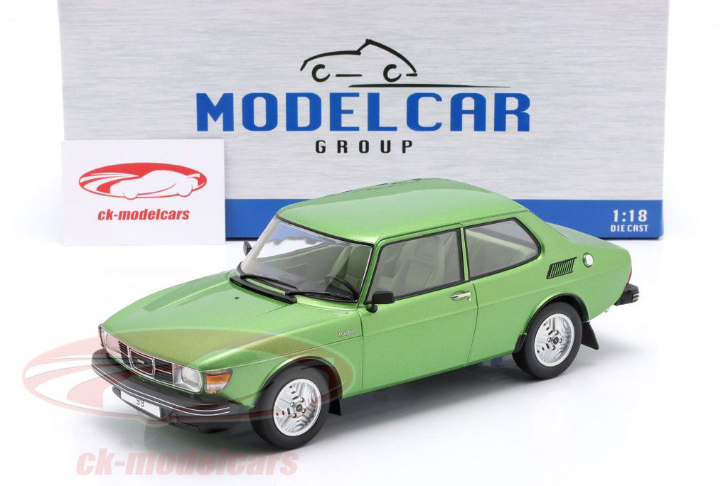 Saab 99 Turbo Année de construction 1977 vert métallique 1:18 ModelCar Group