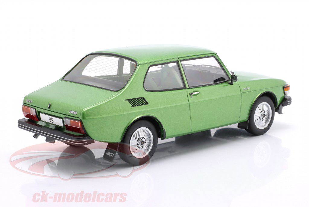 Saab 99 Turbo Año de construcción 1977 verde metálico 1:18 ModelCar Group