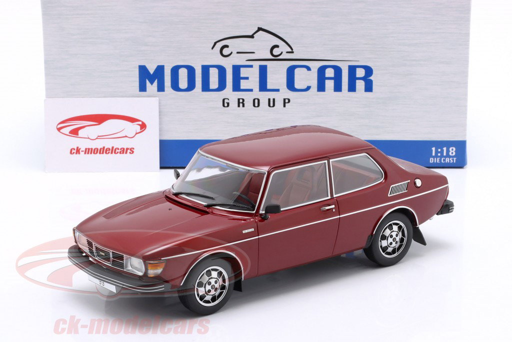 Saab 99 EMS 建設年 1977 濃い赤 1:18 ModelCar Group