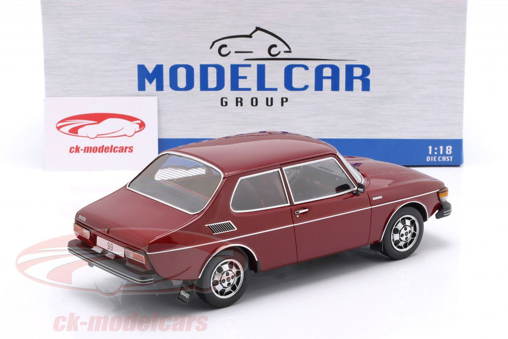 Saab 99 EMS Year of construction 1977 dark red 1:18 ModelCar Group