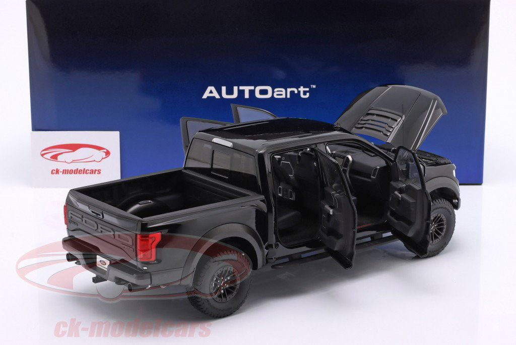 Ford F-150 Raptor Supercrew Año de construcción 2019 ágata negra 1:18 AUTOart