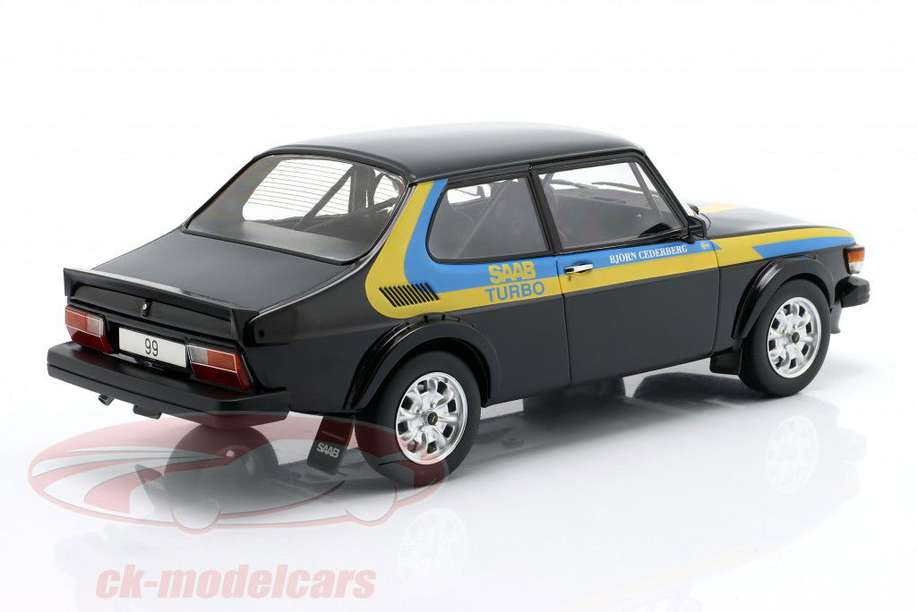 Saab 99 Turbo Année de construction 1977 noir / décor 1:18 ModelCar Group