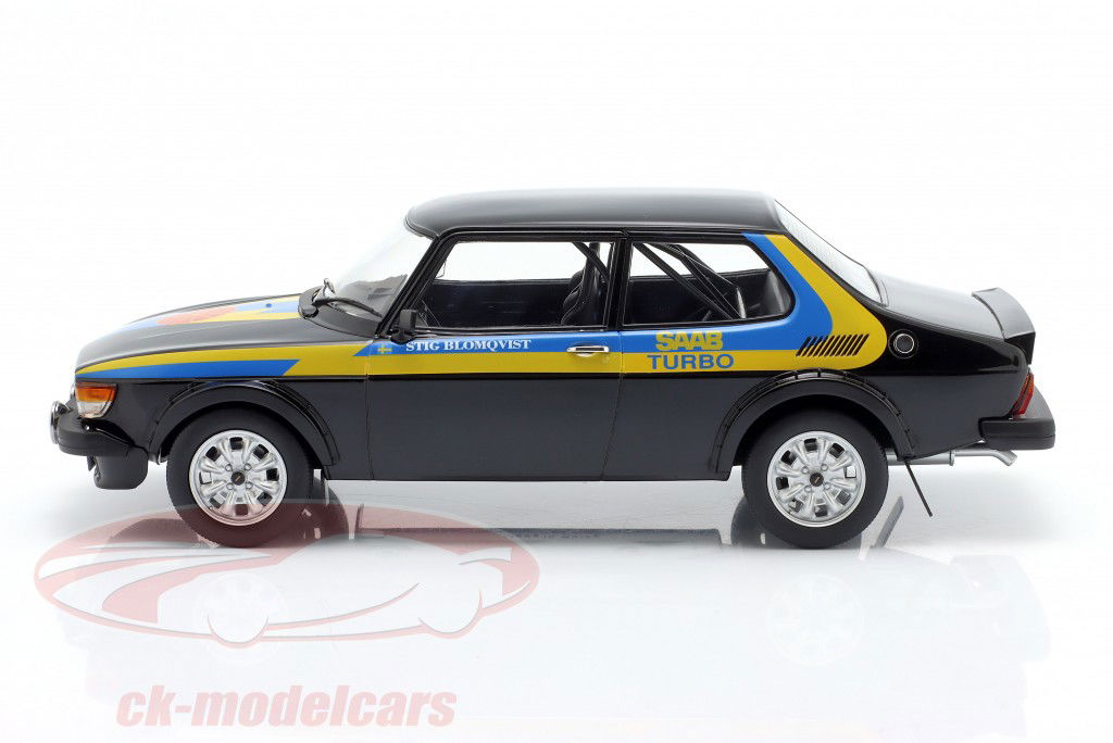 Saab 99 Turbo Año de construcción 1977 negro / decoración 1:18 ModelCar Group