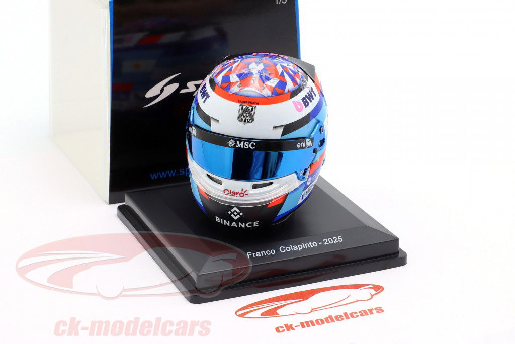 Franco Colapinto #43 BWT Alpine F1 Team 公式 1 2025 头盔 1:5 Spark