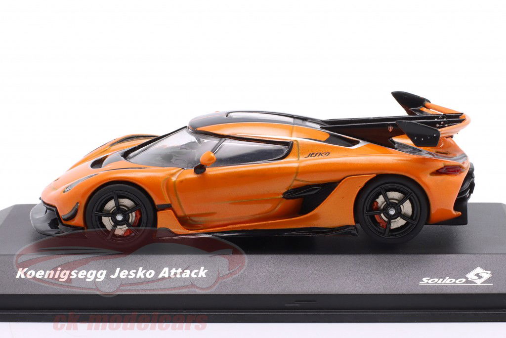 Koenigsegg Jesko Attack Année de construction 2022 orange 1:43 Solido