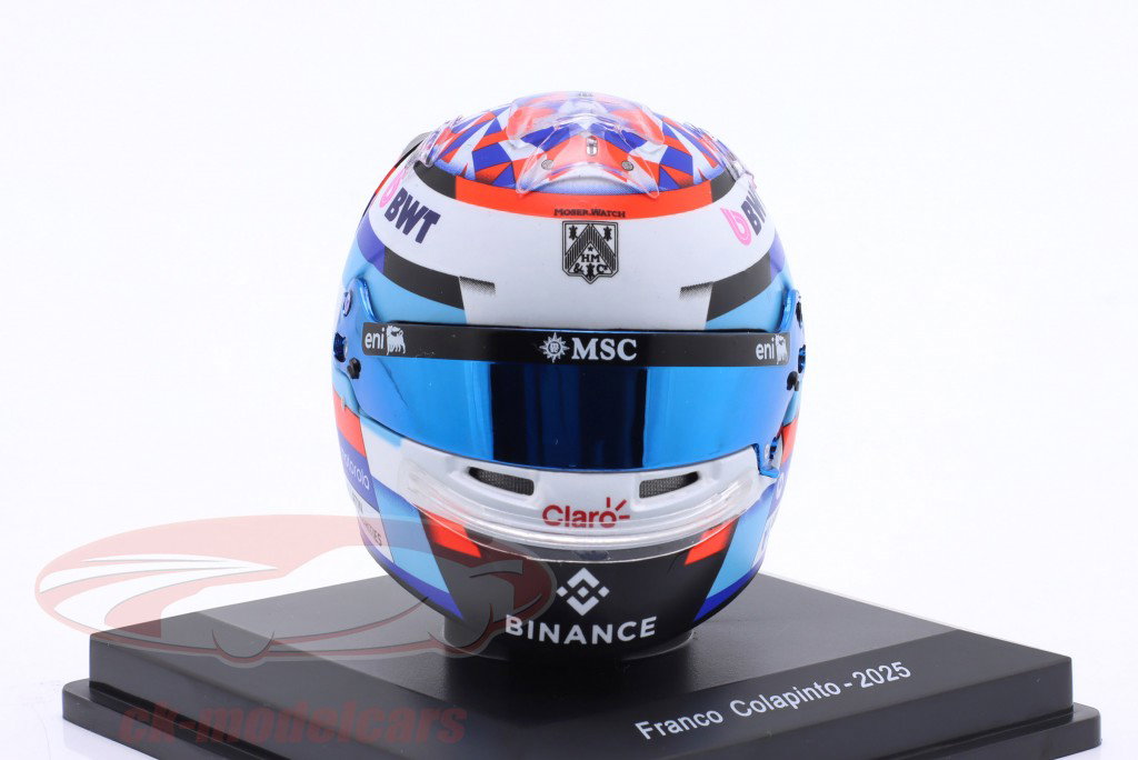 Franco Colapinto #43 BWT Alpine F1 Team 式 1 2025 ヘルメット 1:5 Spark