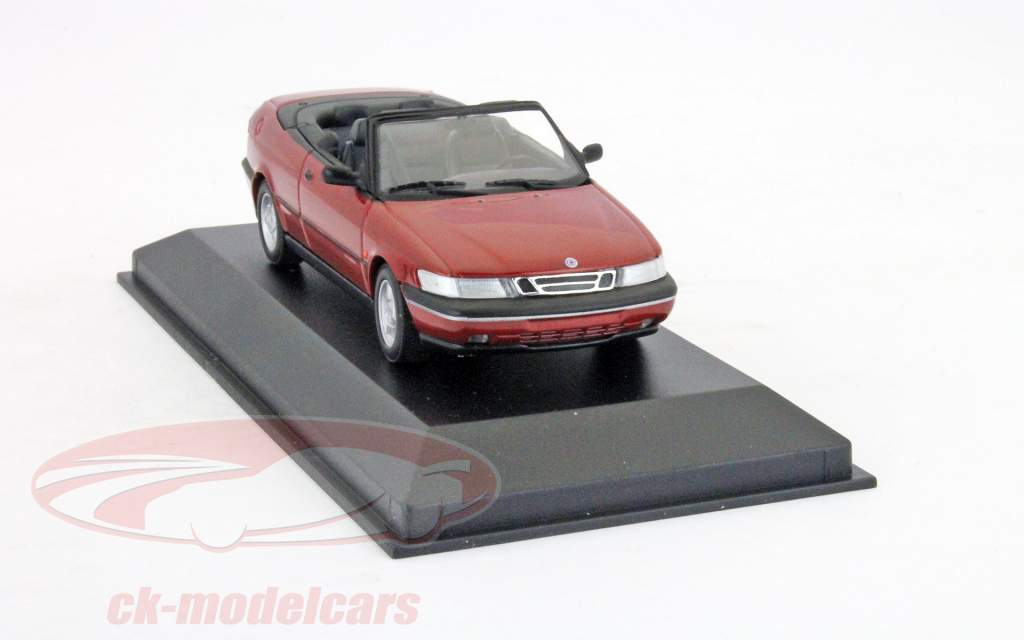 Saab 900 SE cabriolet rød 1:43 Minichamps